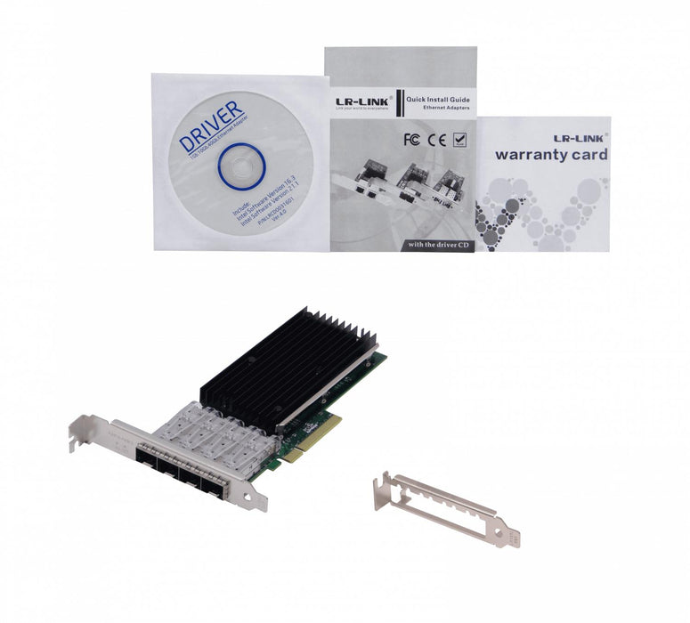 Tarjeta de red PCIe-x8 4-SFP+10G LREC9804BF para Clickbox
