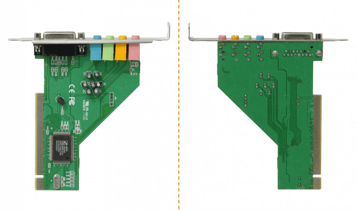 Tarjeta de sonido PCI-Legacy 4.1 con conexiones Clickbox