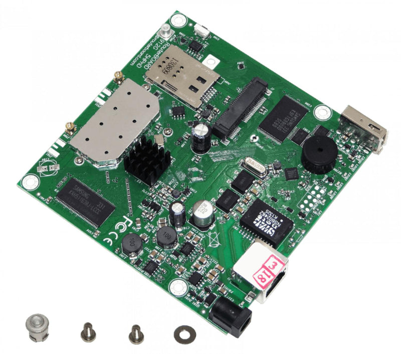 Tarjeta WiFi MikroTik L4 5GHz 2x2 1-MiniPCIe Clickbox