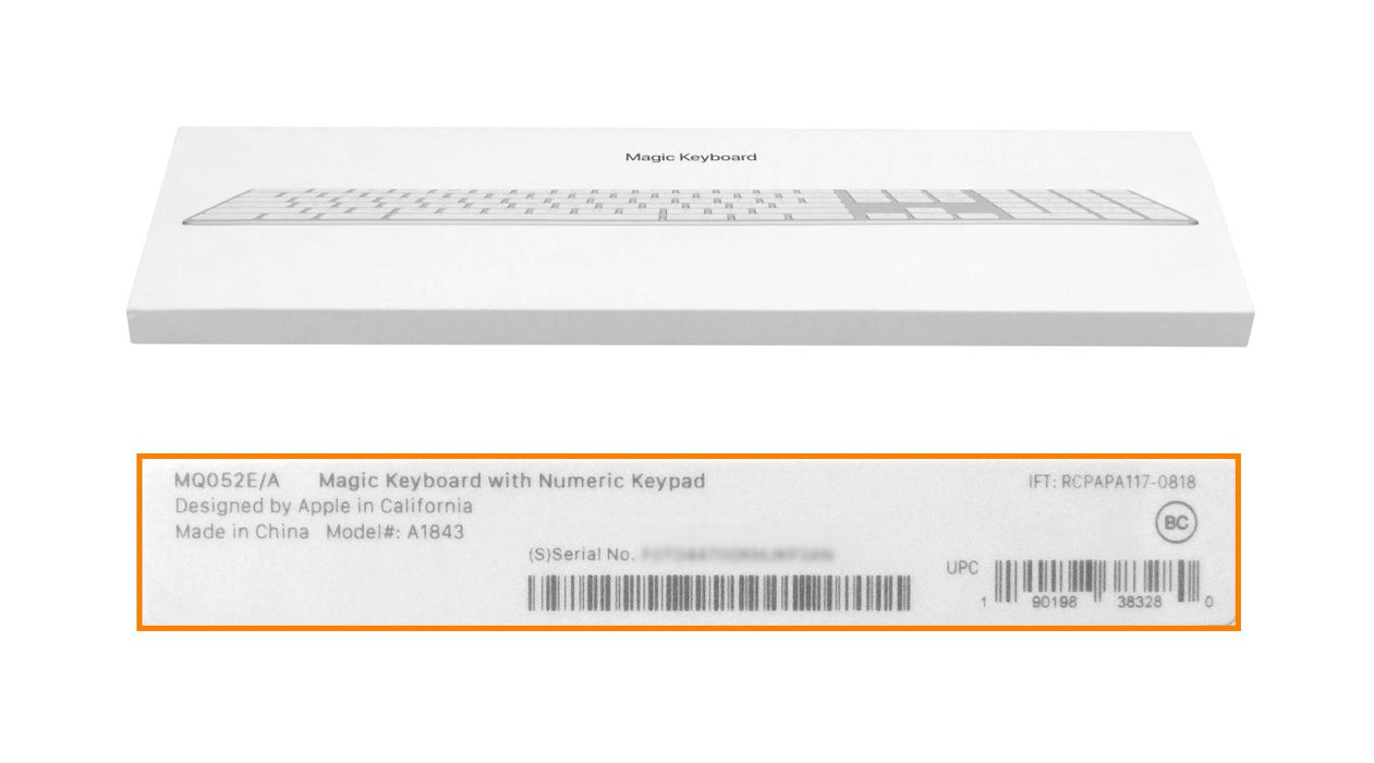 Teclado Bluetooth Recargable APPLE A1843 Clickbox