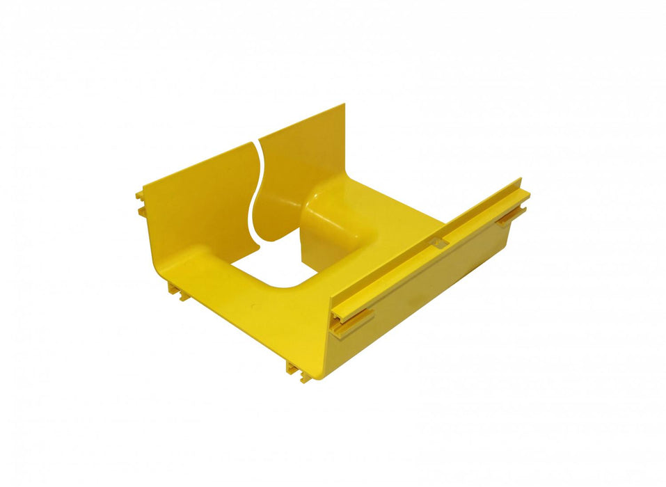Tee vertical amarilla 240x100 a 120x100mm, PC+ABS Clickbox