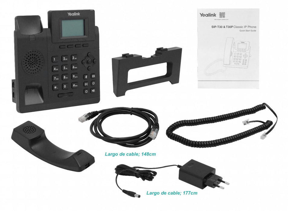 Teléfono IP con 1 SIP y 2 puertos LAN, Clickbox