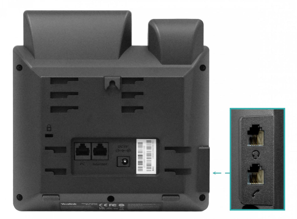Teléfono IP con 1 SIP y 2 puertos LAN, Clickbox