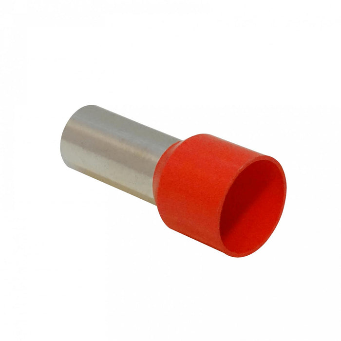 Terminal aislado rojo 50mm2 AWG1 para crimpado - Clickbox
