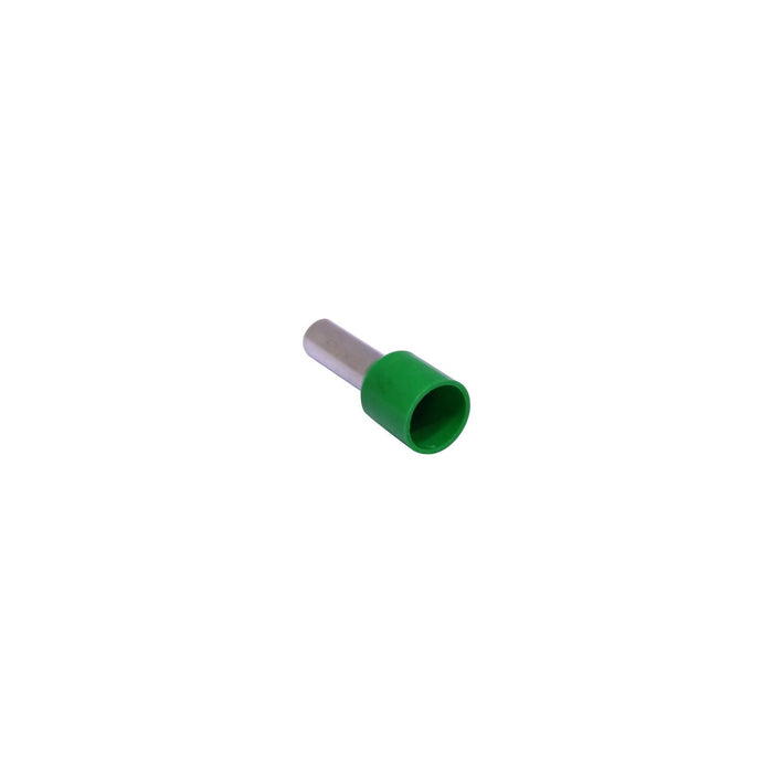 Terminal aislado verde 10mm2 AWG7, 100 Clickbox