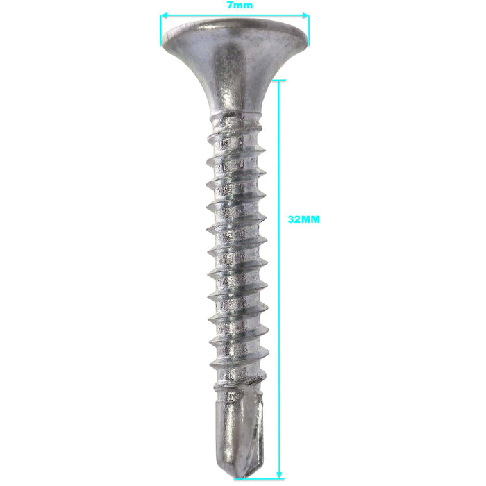 Tornillo autoperforante zincado 6x1.1/4" 50 Clickbox