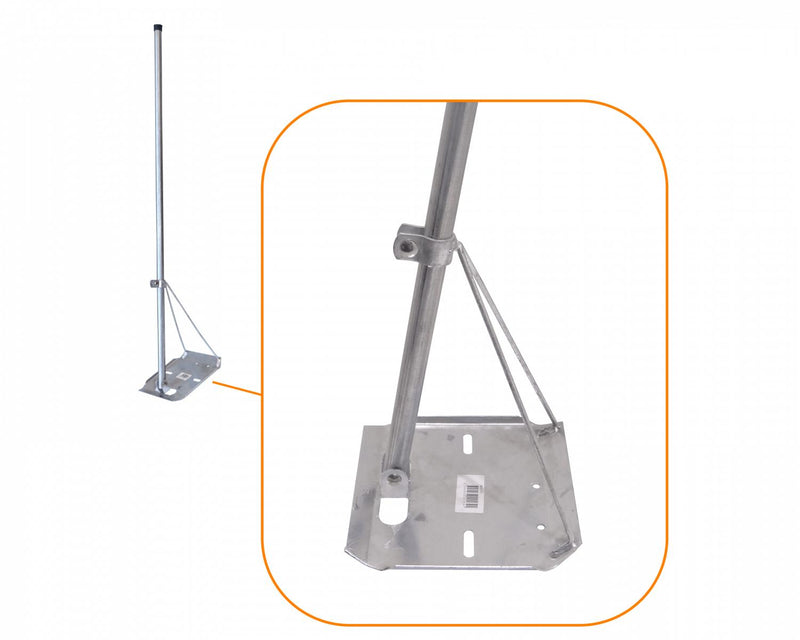 Trípode Metálico 120cm x 1" Base Cuadrada Clickbox