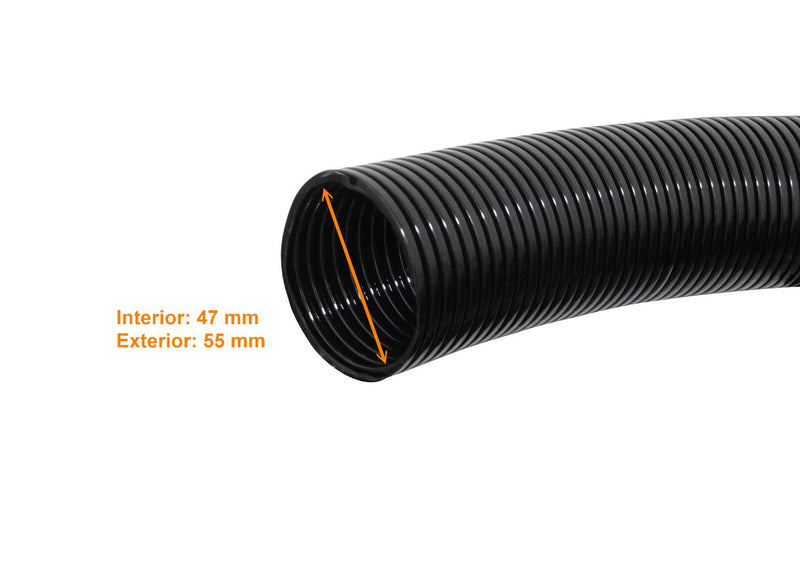 Tubo Conduit Flexible 55mm Negro 25mts Clickbox