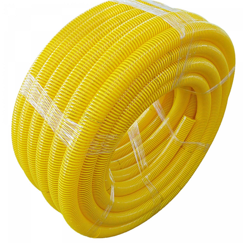 Tubo Flexible Abierto 55mm Amarillo PC+ABS Clickbox