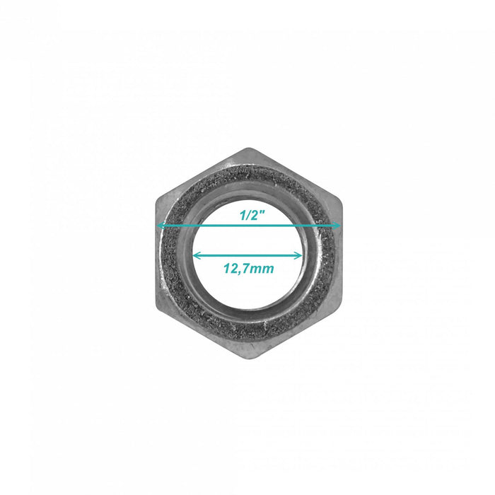 Tuerca hexagonal 1/2p para Sinfin ZP12 Clickbox
