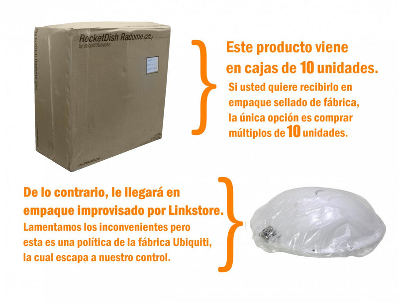 UBIQUITI 2-Piezas Tapa Cúpula Radome 600mm Clickbox