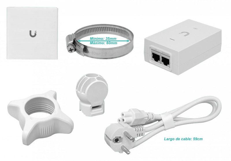 UBIQUITI PtmP 90Âº 1-2500 20/13,5dBi 60/5GHz GPS Clickbox
