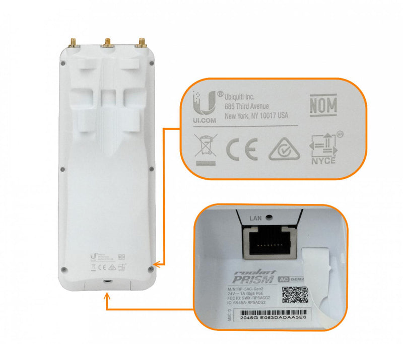 UBIQUITI RP-5AC-GEN2 5GHz 1-1000 2-RPSMA-H Clickbox