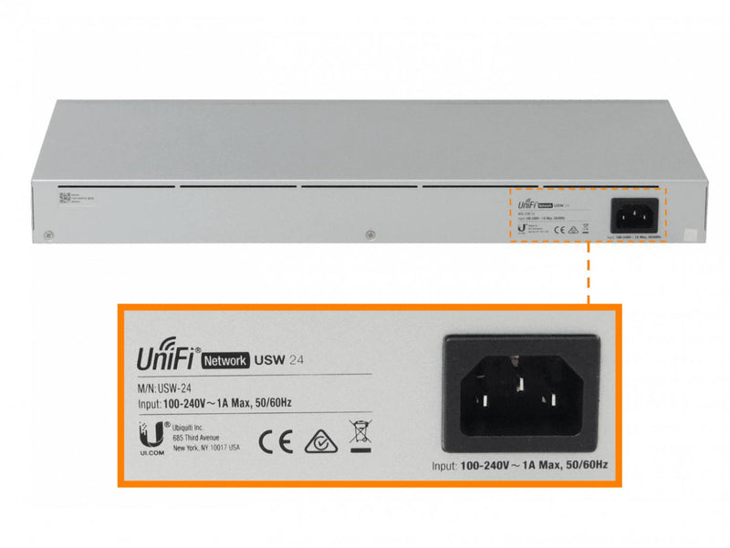 UBIQUITI Switch Administrable Rack 24 Puertos Clickbox