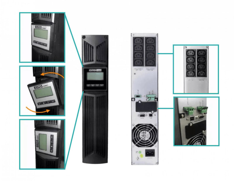 UPS CITO USADO 1000VA 900W 3x7AH 156WH Clickbox