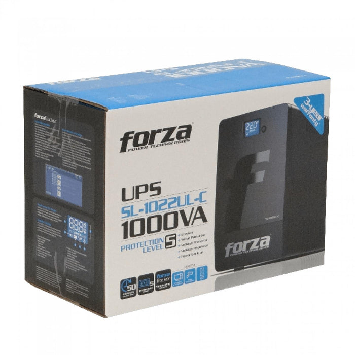 UPS interactiva 1000VA 600W con AVR y protección Clickbox