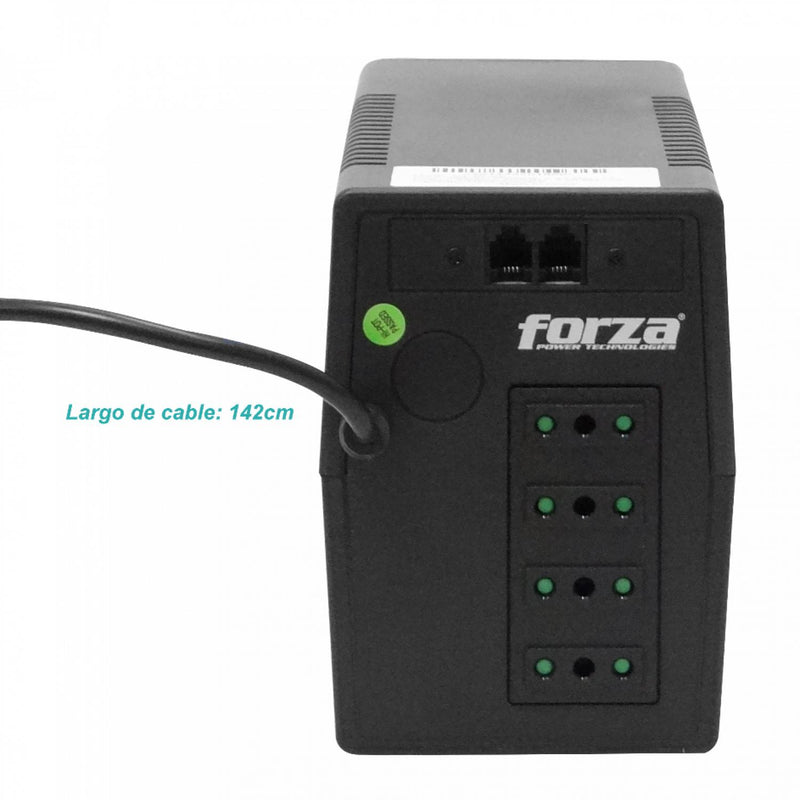 UPS interactiva 1000VA con AVR y protección Clickbox