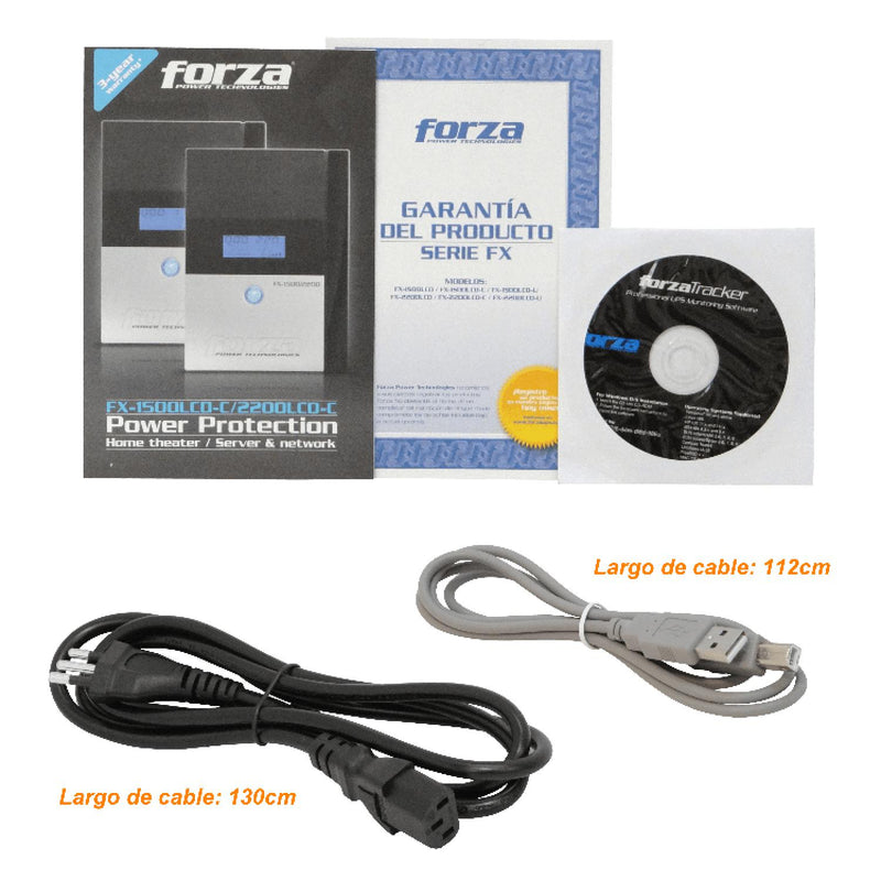 UPS interactiva 1500VA 840W 130WH 2x9AH Clickbox