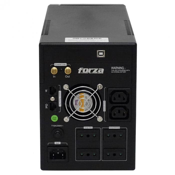 UPS interactiva 2200VA 1200W 130WH FORZA Clickbox