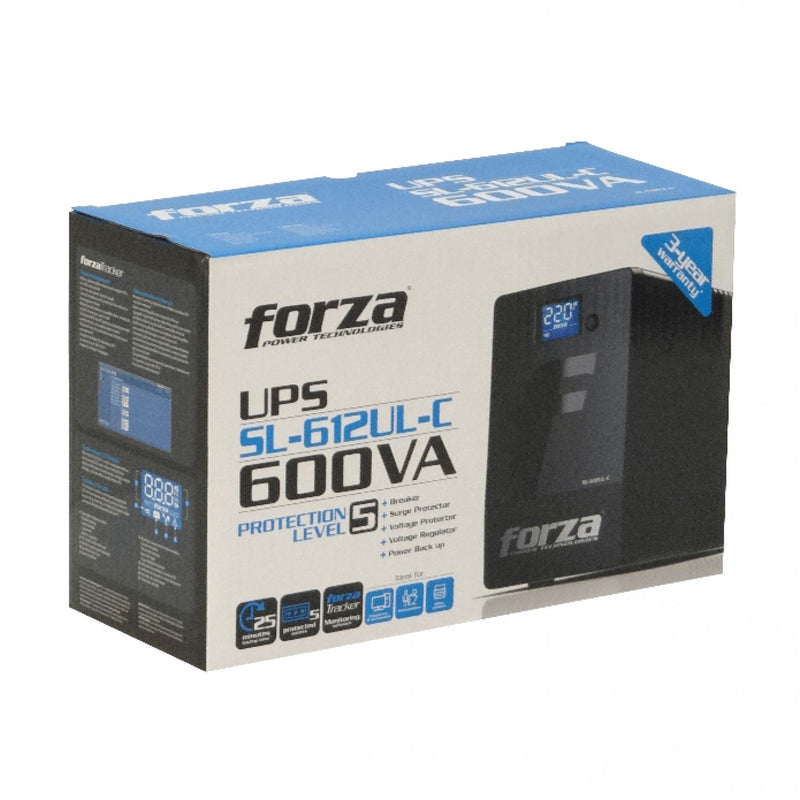 UPS interactiva 600VA 360W con AVR USB RJ Clickbox