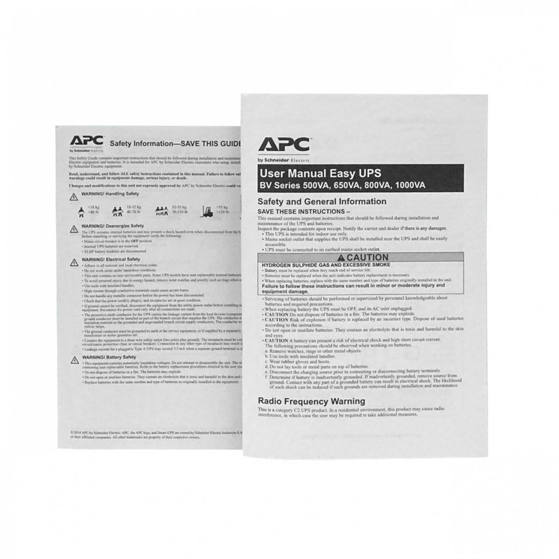 UPS Interactiva APC 500VA 300W 4 Salidas con AVR Clickbox