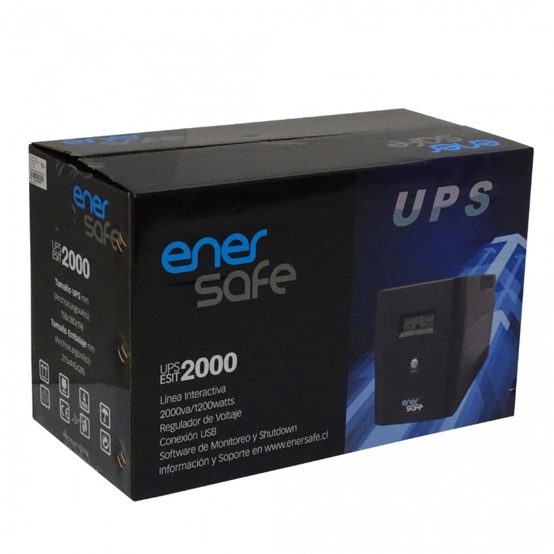UPS Interactiva ENERSAFE 130WH 2x9AH 2KVA 1200W Clickbox