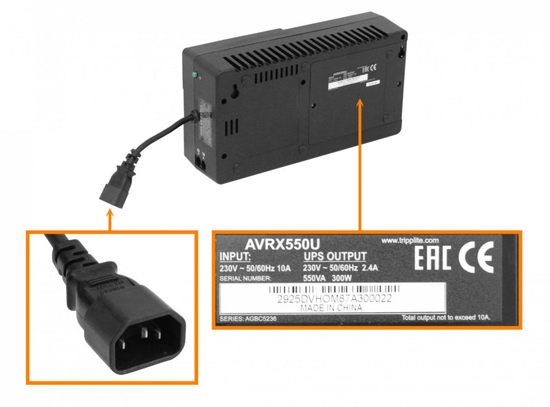 UPS Interactiva TRIPPLITE 550VA 300W USB Clickbox