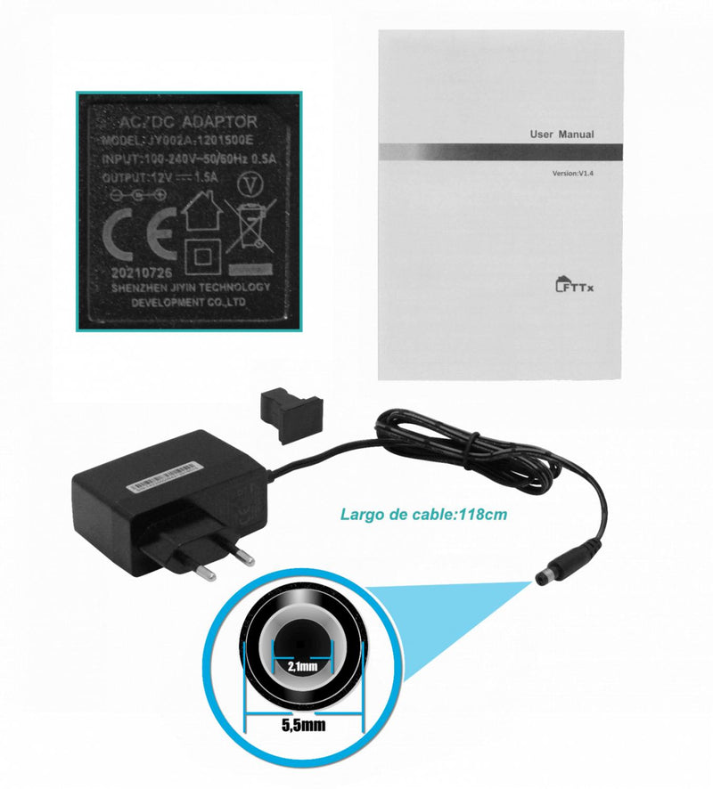 WOLCK GPON AC 2,4/5GHz 2-RJ11-POTS 4-1000 Clickbox