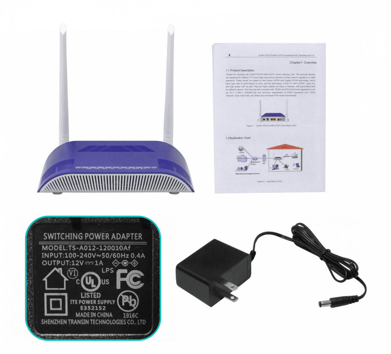 WOLCK GPON CATV RJ11-POTS 2,4GHz 1-1000 1-100 Clickbox