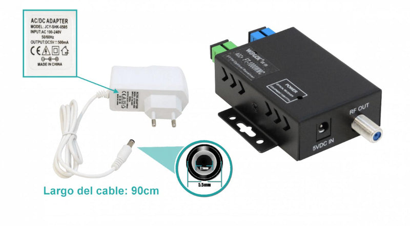 WOLCK SC SC/APC F-Hembra Activo 1210-1610nm Clickbox