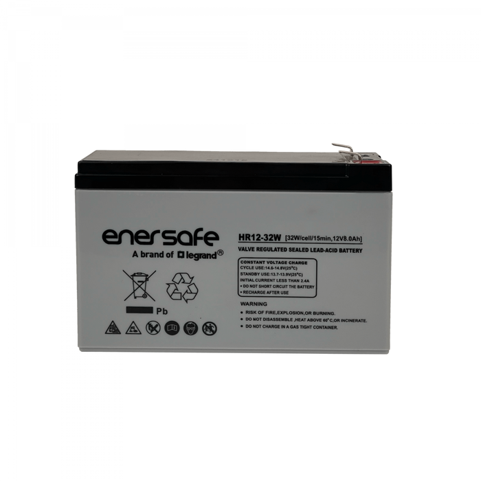 Bateria 8AH Acido Plomo 12V Sellada 32W 8AH Enersafe Clickbox