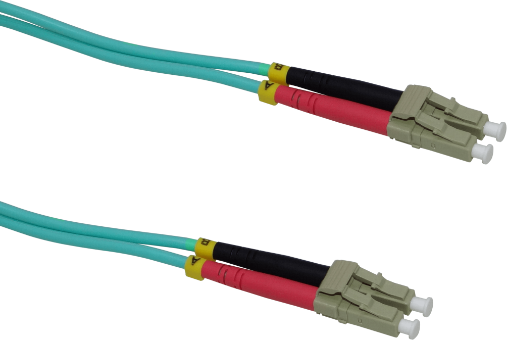 Jumper de Fibra Óptica LC-LC OM3 Multimodo Duplex 25m 3.0mm 50/125µm LSZH