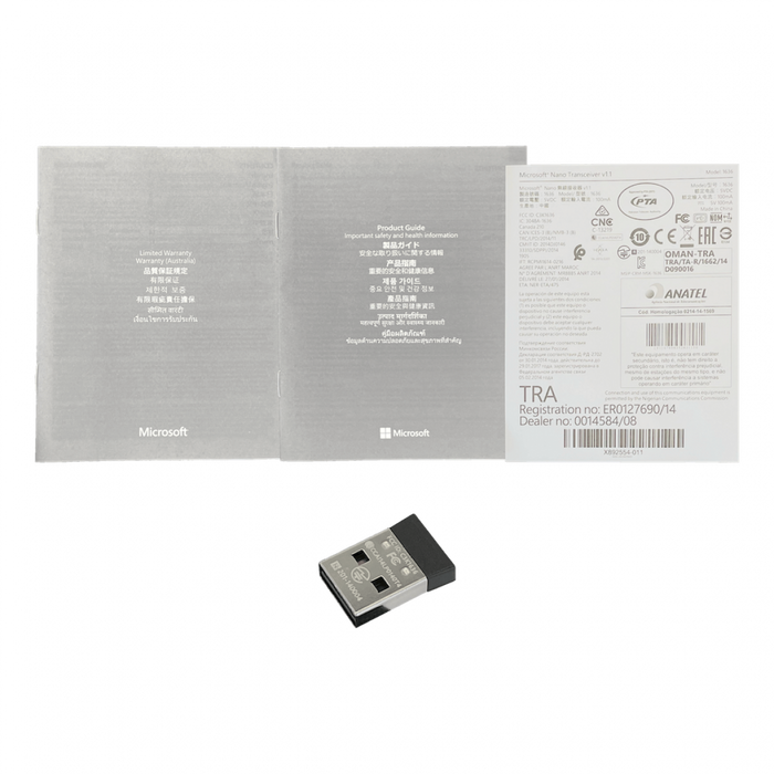 Ratón inalámbrico Microsoft USB Rojo 2,4GHz con Clickbox