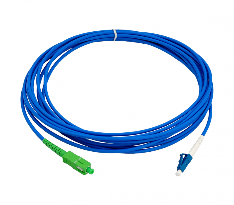 Cable Fibra Óptica LSZH Blindado 3m LC UPC a SC APC SM Simplex