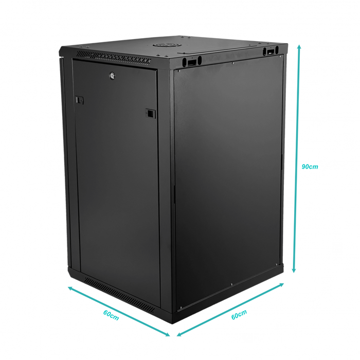 Linkmade Desarmado 18u 60cm-fondo Rack Gabinete Pared Muro N