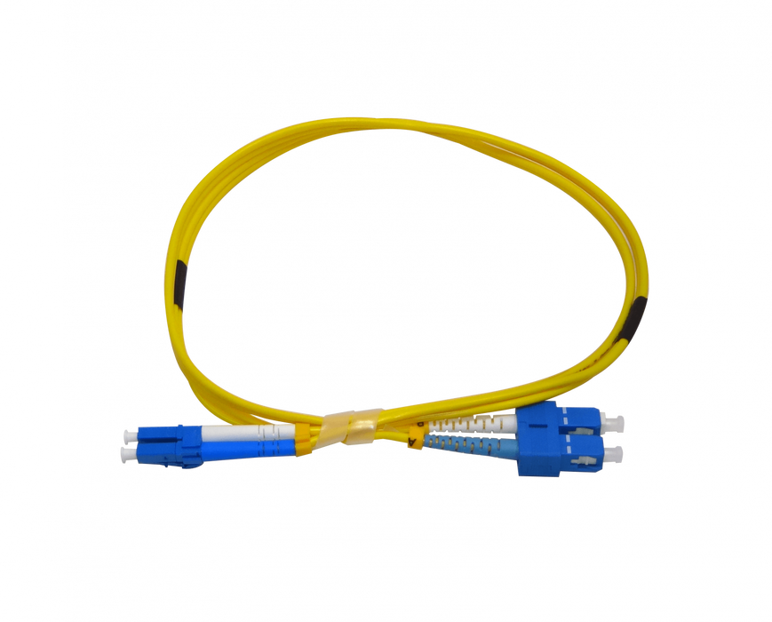 Cable Fibra Óptica 1m LC-SC UPC SM Duplex 9/125µm Clickbox