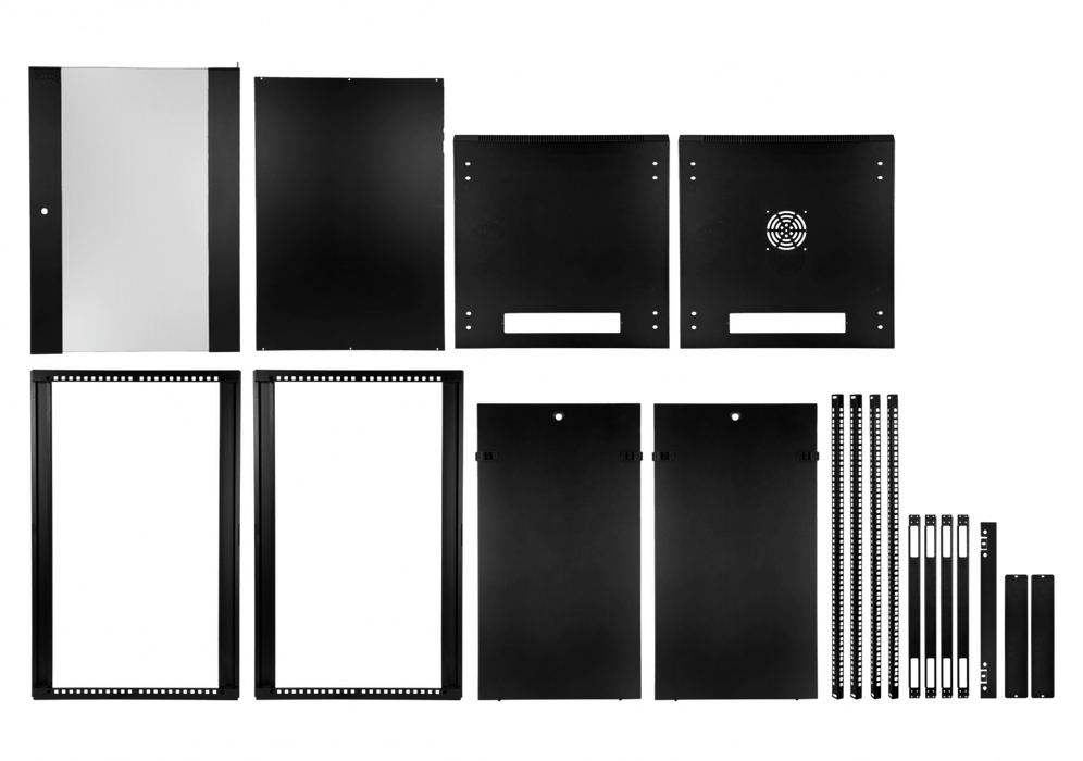 Linkmade Desarmado 18u 60cm-fondo Rack Gabinete Pared Muro N