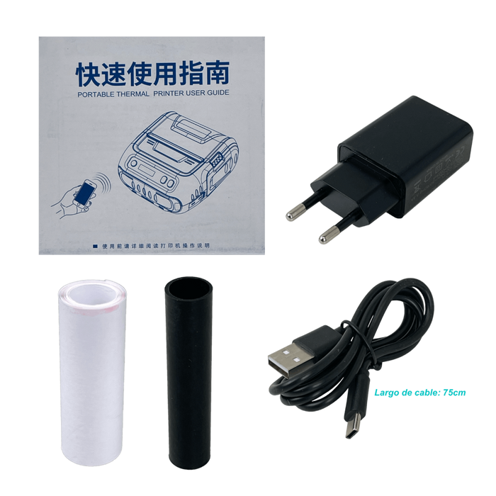 Impresora Portatil Termica Bluetooth USB-C 80mm Clickbox