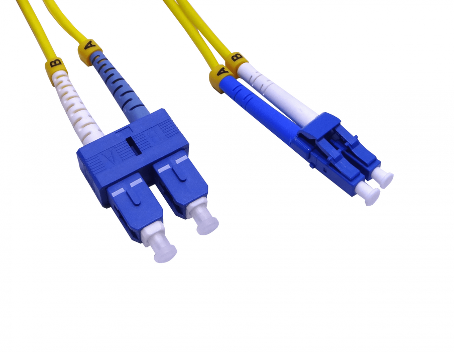 Cable Fibra Óptica 1m LC-SC UPC SM Duplex 9/125µm Clickbox