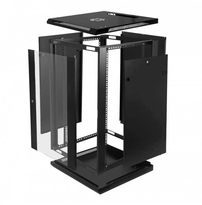 Linkmade Desarmado 18u 60cm-fondo Rack Gabinete Pared Muro N