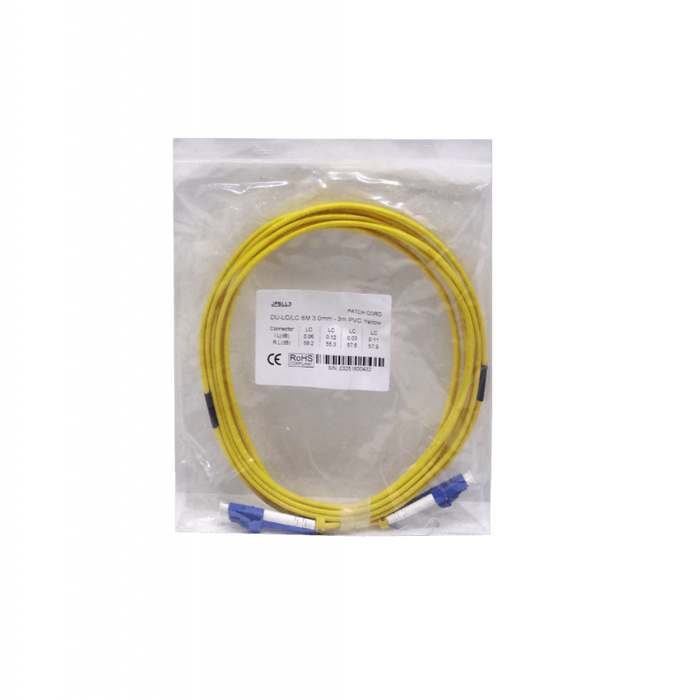 Cable de 3mt SM Duplex conexión LC-LC monomodo de fibra óptica Clickbox